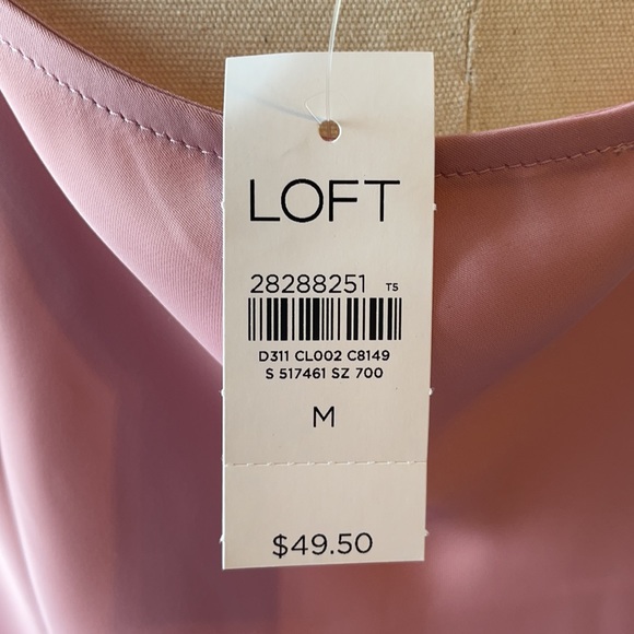 LOFT New Beautiful Mauve Sleeveless Top - Picture 4 of 5
